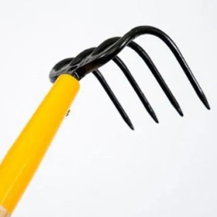 True Temper 4 Prong Cultivator Long Wooden Handle
