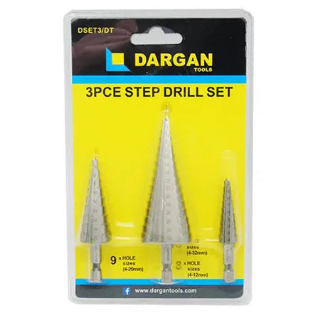 Dargan HSS Step Drill Set (Pack of 3)