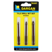 Dargan Tile Drill Bit Set (Pack of 3)