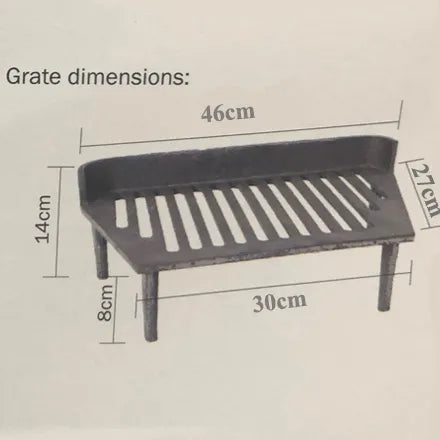 De Vielle 18 inch Lipped Fire Grate