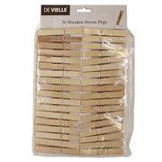 De Vielle Wooden Pegs (Pack of 36)