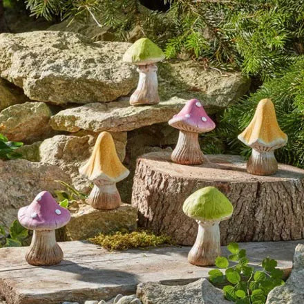 DecoShrooms Garden Ornament 6Pk