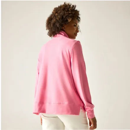 Women's Demmi Half Zip Fleece Pink Lemonade 18