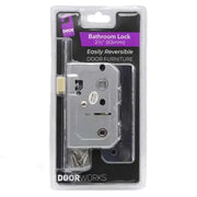 Door Works Bathroom Lock Chrome 63mm