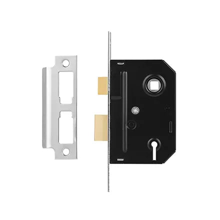 Door Works Union 3 Laver Sashlock 63mm Chrome