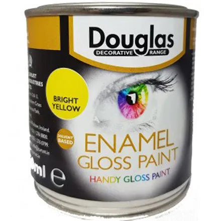 Douglas Enamel Gloss Paint Yellow 250ml