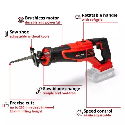 Einhell 18V 200mm Professional Cordless All Purpose Saw (Body only)