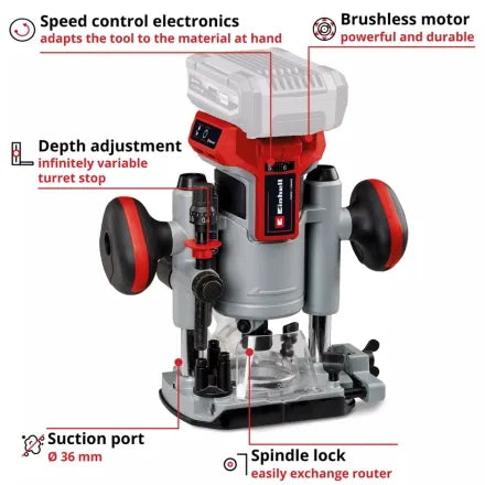 Einhell 18V Professional Cordless Router (Body only)