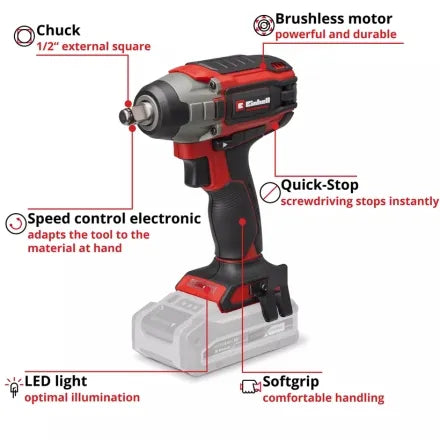 Einhell Professional 18V Cordless Impact Wrench (Body only)
