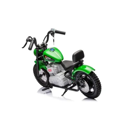 Electric Motor Cycle Ride On With Throttle | Green