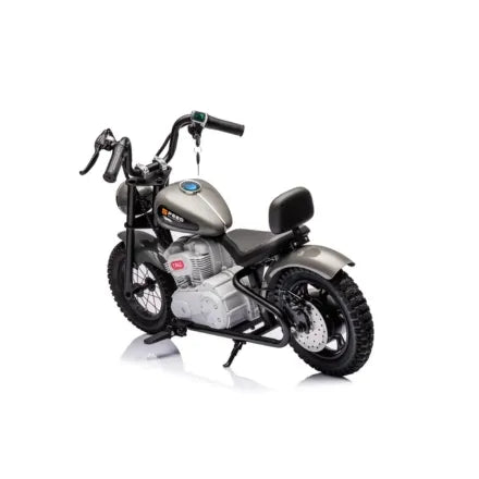 Electric Motor Cycle Ride On With Throttle | Grey