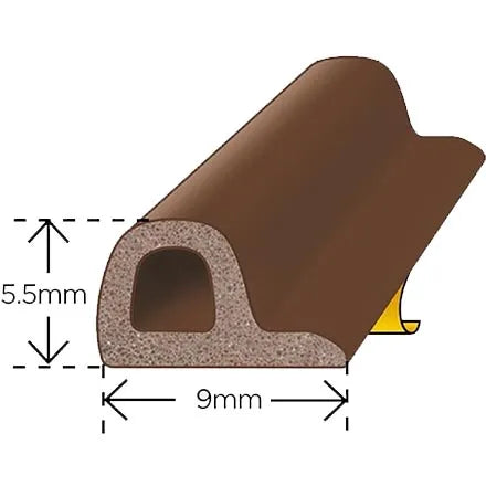 Exitex P Strip 5m Brown