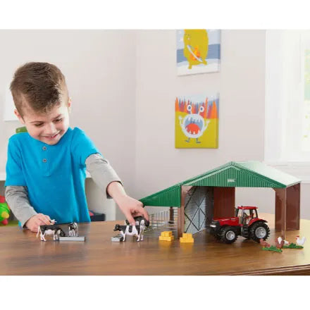Britains Farm Building Set with Case Tractor