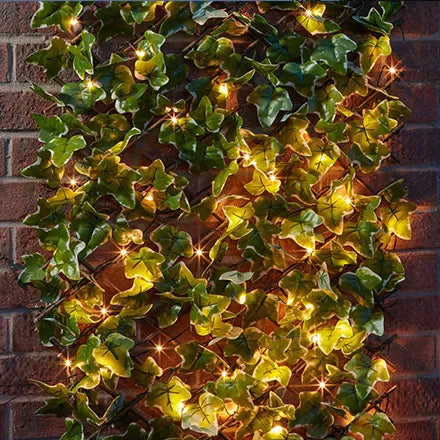 Solar In-Lit Ivy Trellis 180cm x 90cm