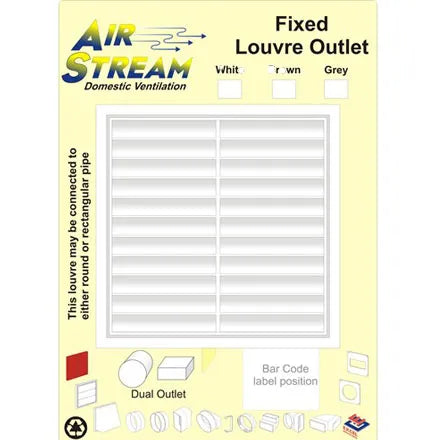 Airstream Fixed Louver Outlet