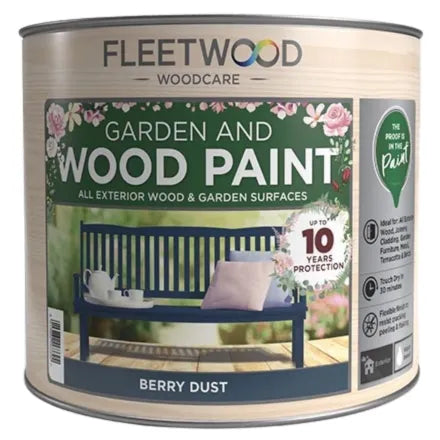 Fleetwood Garden and Wood 750ml Paint Berry Dust