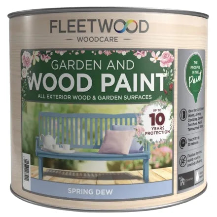 Fleetwood Garden and Wood 750ml Paint Spring Dew
