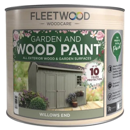 Fleetwood Garden and Wood 750ml Paint Willows End