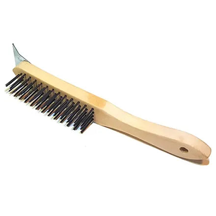 Fleetwood Steel Wire Brush with Scraper