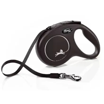 Flexi Classic Small Black Tape Lead 5M