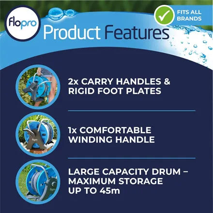 Flopro 70300476 Flopro EasyReel Complete Hose Reel Set 25m