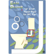 EP 14" X 10" White Flushpipe C/W Internal Flush Pipe Connector