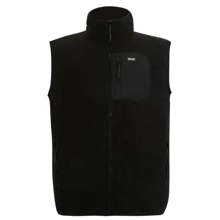 Men's Frankie Fleece Gilet | Black Black XXL