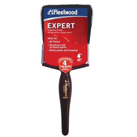 Fleetwood Expert Paint Brushes Various Sizes 4"