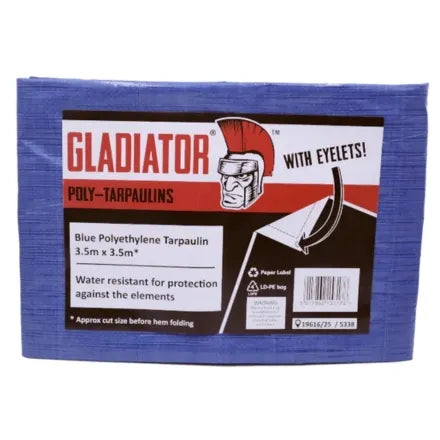 Gladiator Tarpaulin Blue  3.6M x 5.4M