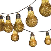 Glitterbulb String Lights Gold – Set of 10