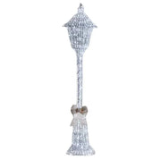 GlitterTwist Silver Lamp Post 150cm