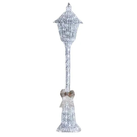 GlitterTwist Silver Lamp Post 150cm