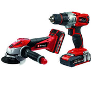 Einhell Power X-Change 18V Cordless Drill Driver & Angle Grinder Kit