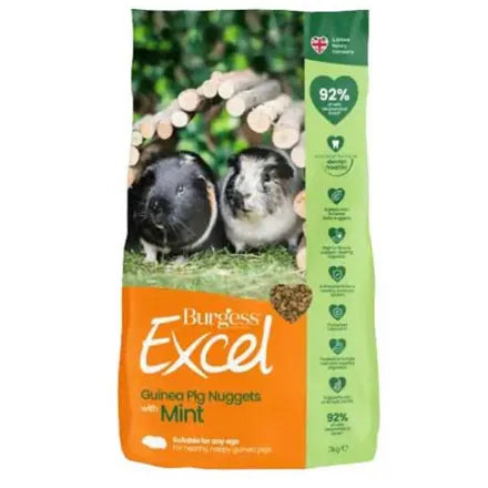 Excel Guinea Pig Nuggets with Mint 2KG