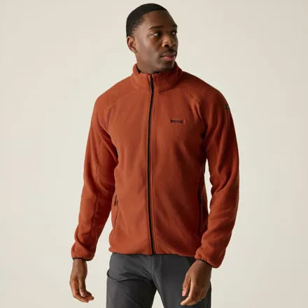 Men's Hadfield Full Zip Fleece | Brick Red XXL