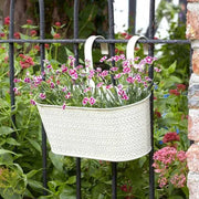 Fence and Hanging Planter 12in - Aztec (Ivory)