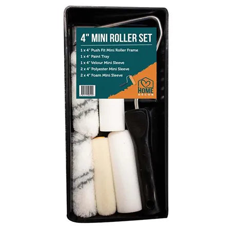 Home Decor 4" Roller and 5 Sleeves Set