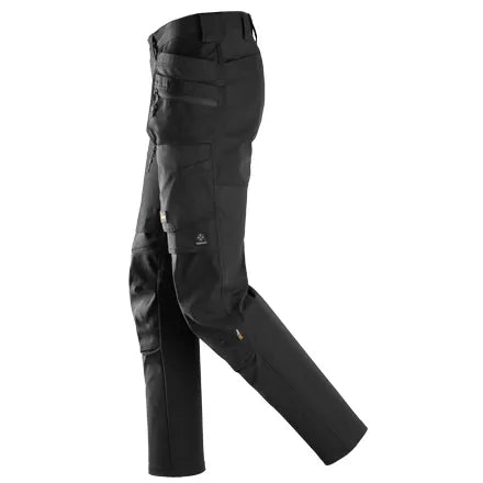 Snickers 6218 AllroundWork Stretch Trousers in Black/Black 38Wx37L (254)