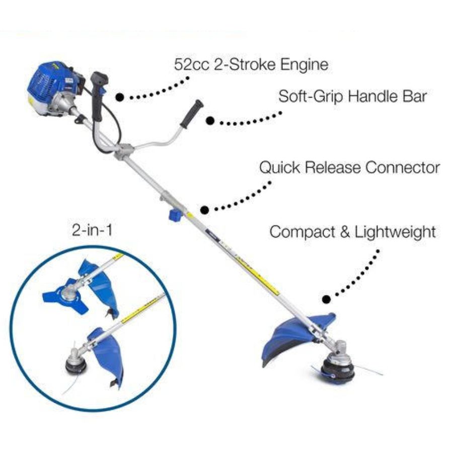 Hyundai Petrol Brushcutter 52cc Straight Shaft HYBC5200X