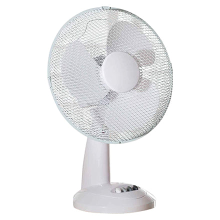 iFine Elements White 12” Desk Fan