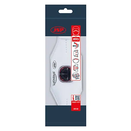 JSP Springfit FFP3V Valved Mask Single