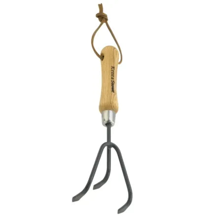 Kent & Stowe Carbon Steel Hand 3 Prong Cultivator