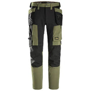 Snickers 6218 AllroundWork Stretch Trousers in Khaki Green/Black 38Wx37L (254)