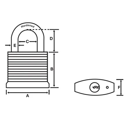 Laminated Steel Lock