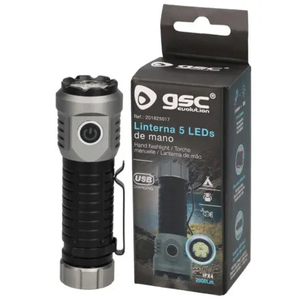 Led Rechargeable Hand Torch 115 x 41mm (8 Led)
