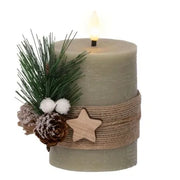 Led Wick Candle Leaf Battery Operated