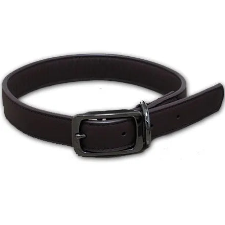 Luxe Leather Jet WalkAbout Dog Collar