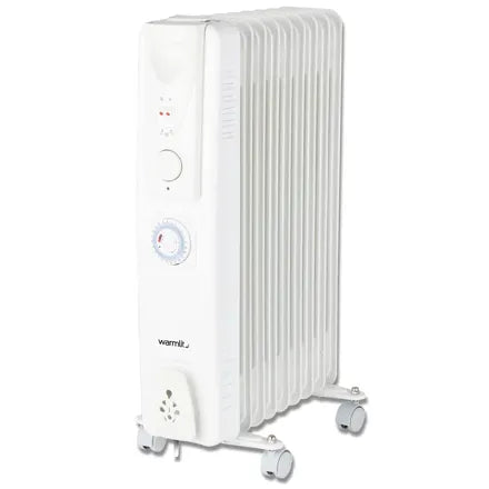 Warmlite 9 Fin 2kw Oil Filled Radiator with Timer
