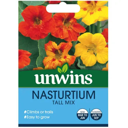 Unwins Nasturtium Tall Mix Seeds