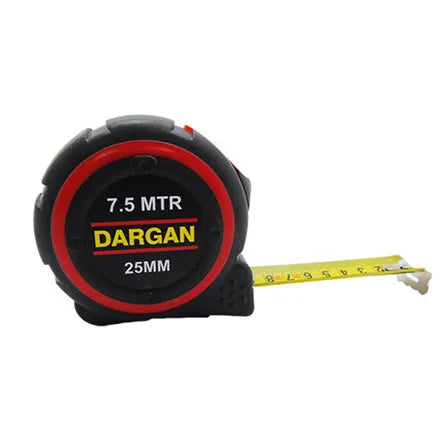 Dargan 7.5m Neon Rubber Grip Measuring Tape